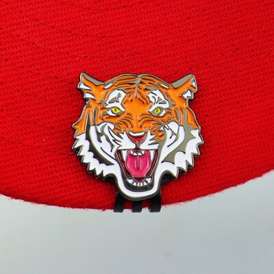 Značkovač golfových loptičiek Tiger, klip na klobúk, golfový tréning, odnímateľný prenosný značkovač golfových loptičiek, zliatina, ľahký magnetický klip na klobúk, golfový opasok
