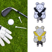 Kopča za šešir s uzorkom medvjeda, magnetski marker, personalizirana kopča za kapu za golf, otporna na hrđu, izdržljiva kopča za šešir za golf, marker za lopticu, oprema za golf