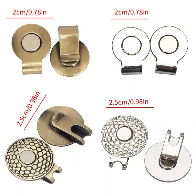 Nova oznaka za kopču za šešir za golf 20/25 mm Oznaka za lopticu Oznaka za golf Srebrna prazna magnetska oznaka za lopticu Dodaci za golf