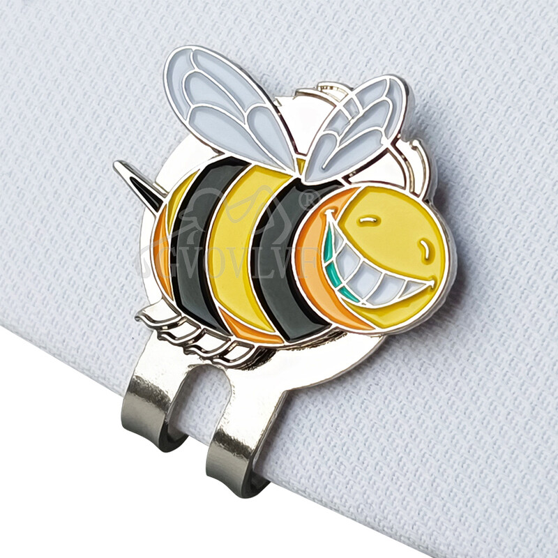 1db aranyos mézelő méh golf sapka klip rajzfilm alakú mágneses golflabda marker golf kiegészítő ajándék nőknek férfi és golfozók új