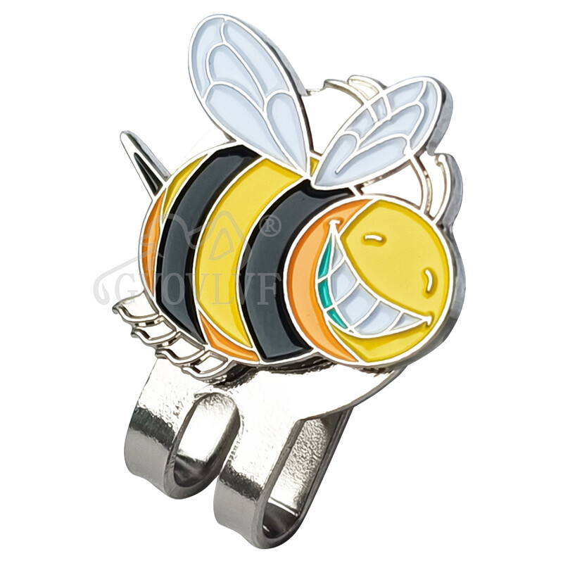 1db aranyos mézelő méh golf sapka klip rajzfilm alakú mágneses golflabda marker golf kiegészítő ajándék nőknek férfi és golfozók új