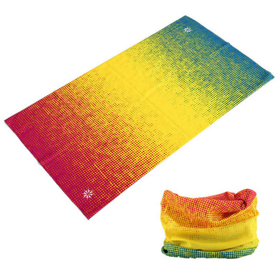 Design gradient Batic sport Tub Bandane fără sudură Femei Bărbați Mască de față Ciclism Balaclava Multifuncțional Gâtul Gât Grid Esarfă