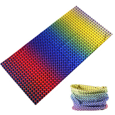 Design gradient Batic sport Tub Bandane fără sudură Femei Bărbați Mască de față Ciclism Balaclava Multifuncțional Gâtul Gât Grid Esarfă