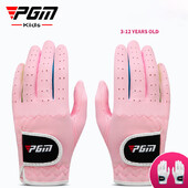 PGM 1 par rukavica za golf, meke prozračne dječje rukavice za lijevu i desnu ruku za sport na otvorenom, neklizajuće rukavice za dječake i djevojčice ST010
