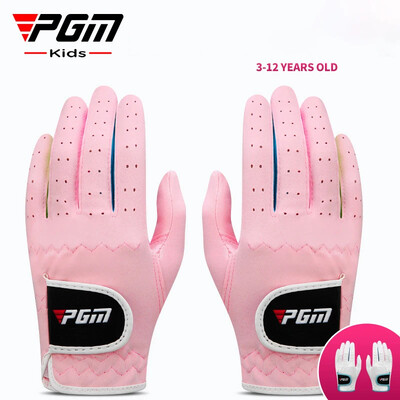 PGM 1 par rukavica za golf, meke prozračne dječje rukavice za lijevu i desnu ruku za sport na otvorenom, neklizajuće rukavice za dječake i djevojčice ST010