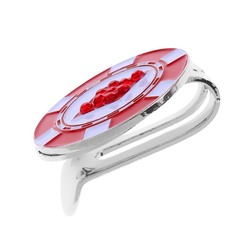 Κλιπ μαρκαδόρου με στιβαρό μοτίβο καρδιάς Μαγνητικό κλιπ μαρκαδόρου για μπάλα του γκολφ στο καπάκι του γκολφ Δώρο Κόκκινο