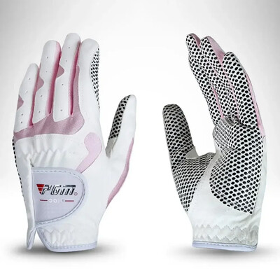 1 ζεύγος γυναικεία γάντια γκολφ Αριστερό χέρι Δεξί Χέρι Sport Υψηλής ποιότητας υφασμάτινα γάντια γκολφ νανομέτρων Αναπνεύσιμη προστασία παλάμης