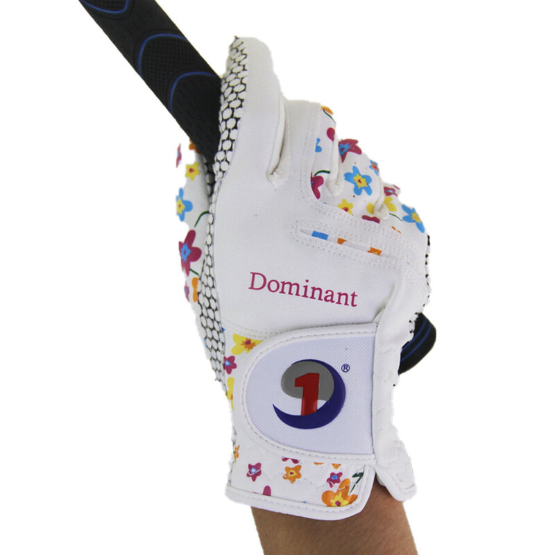 Mănuși de golf Femei Doamne Pereche Piele rece Ambele mâini Vară Flore Colorate Respirabile pentru Mănuși Antiderapante 1 Pereche