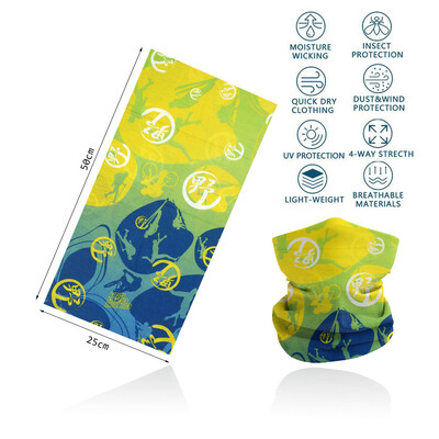 Táj mintás arc nyakkallér, kültéri táj, nyomott bandana női túrasál férfi hegymászó fejfedő porálló arcmaszk