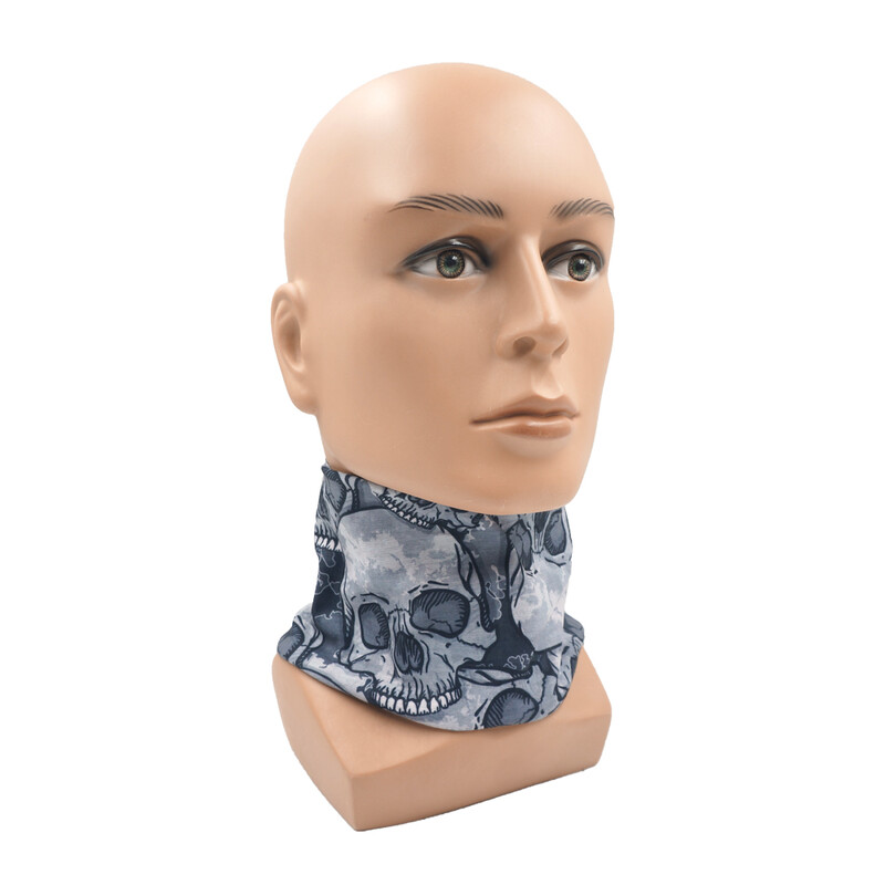 Skull Face Bandana για Ποδηλασία Πεζοπορία Ψάρεμα Προστασία από υπεριώδη ακτινοβολία Quickdry Neck Gaiter Άνδρες Γυναικείες Εκτύπωση Σκελετού Μαντίλι κεφαλιού Balaclava