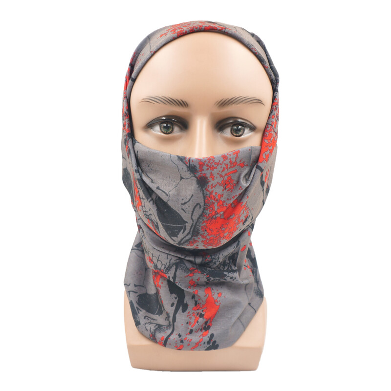 Skull Face Bandana για Ποδηλασία Πεζοπορία Ψάρεμα Προστασία από υπεριώδη ακτινοβολία Quickdry Neck Gaiter Άνδρες Γυναικείες Εκτύπωση Σκελετού Μαντίλι κεφαλιού Balaclava