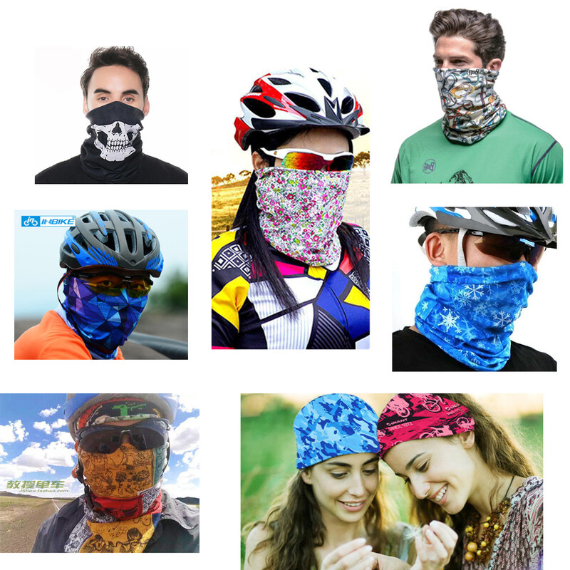 Skull Face Bandana για Ποδηλασία Πεζοπορία Ψάρεμα Προστασία από υπεριώδη ακτινοβολία Quickdry Neck Gaiter Άνδρες Γυναικείες Εκτύπωση Σκελετού Μαντίλι κεφαλιού Balaclava