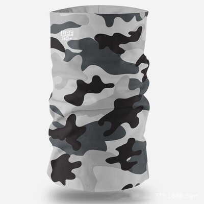 UPF50+ Αντιηλιακή προστασία Ice Silk Sports Magic Hood Ποδηλασία εξωτερικού χώρου Μάσκα ψαρέματος Σαλιάρα Ψηφιακή εκτύπωση Bandana Hombre Ciclismo