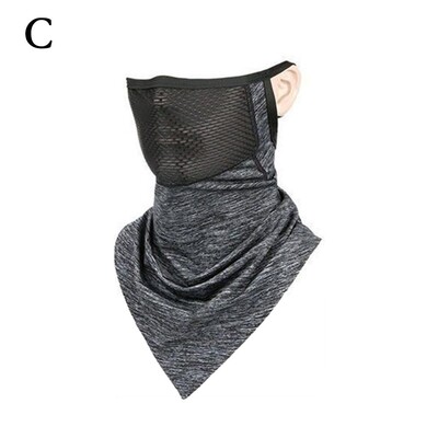 Καλοκαιρινό αυτί κρεμαστό τρίγωνο κασκόλ Αντιηλιακή προστασία κατά της υπεριώδους ακτινοβολίας Αναπνεύσιμο ψάρεμα σε εξωτερικό χώρο Πεζοπορία Ποδηλασία Balaclava Μάσκα προσώπου