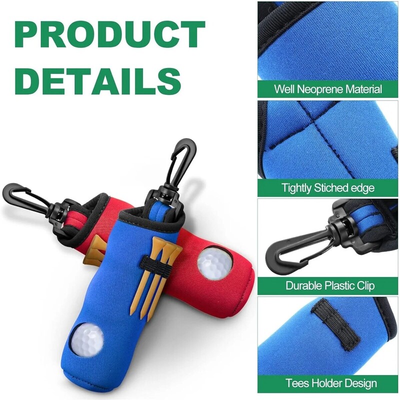 1 tk golfi teehoidja, golfipalli kandekott golfipalli hoidja võtmehoidja vööklamber, golfi kingituste tarvikud