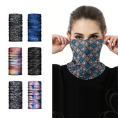 Μάσκα προσώπου ποδηλασίας Ice Silk Outdoor Masks Breathable Fishing Training Sports UV Face Scarf Neck Gaiter Summer Face Bandana Cool
