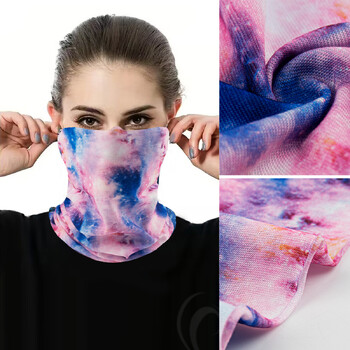 Μάσκα προσώπου ποδηλασίας Ice Silk Outdoor Masks Breathable Fishing Training Sports UV Face Scarf Neck Gaiter Summer Face Bandana Cool