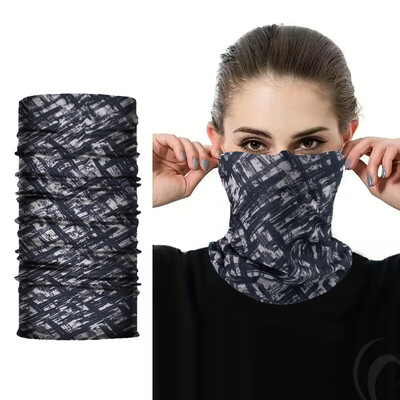 Μάσκα προσώπου ποδηλασίας Ice Silk Outdoor Masks Breathable Fishing Training Sports UV Face Scarf Neck Gaiter Summer Face Bandana Cool