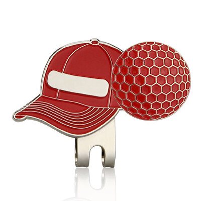 Marcator pentru minge de golf Clip pentru pălărie de golf Palarie magnetică detașabilă și design stil mănușă cu magnetice 5 culori Accesorii de golf Drop Ship