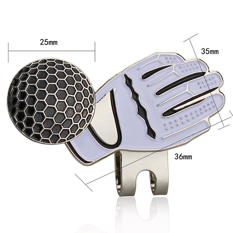 Marcator pentru minge de golf Clip pentru pălărie de golf Palarie magnetică detașabilă și design stil mănușă cu magnetice 5 culori Accesorii de golf Drop Ship