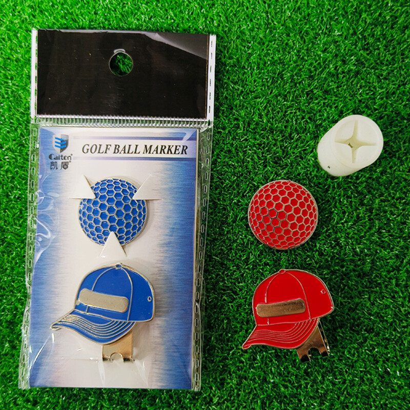 Marcator pentru minge de golf Clip pentru pălărie de golf Palarie magnetică detașabilă și design stil mănușă cu magnetice 5 culori Accesorii de golf Drop Ship