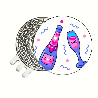 Náhradný diel na marker golfových loptičiek, zábavné kreslené ikony, vhodné pre golfové rukavice, čiapky, slnečné nohavice, opasky, magnetické príslušenstvo