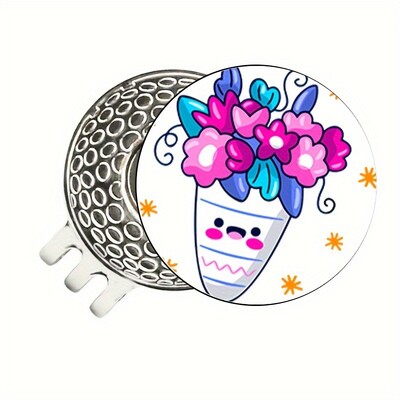 Náhradný diel na marker golfových loptičiek, zábavné kreslené ikony, vhodné pre golfové rukavice, čiapky, slnečné nohavice, opasky, magnetické príslušenstvo