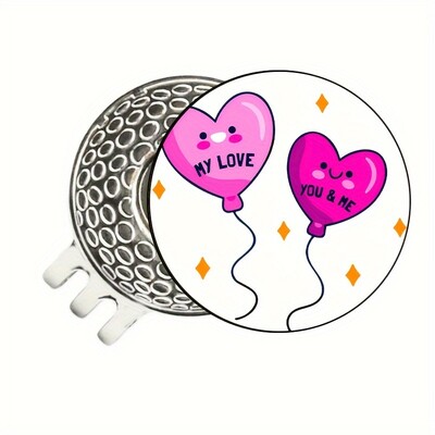 Náhradný diel na marker golfových loptičiek, zábavné kreslené ikony, vhodné pre golfové rukavice, čiapky, slnečné nohavice, opasky, magnetické príslušenstvo