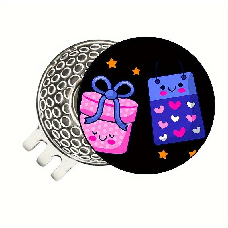 Náhradný diel na marker golfových loptičiek, zábavné kreslené ikony, vhodné pre golfové rukavice, čiapky, slnečné nohavice, opasky, magnetické príslušenstvo