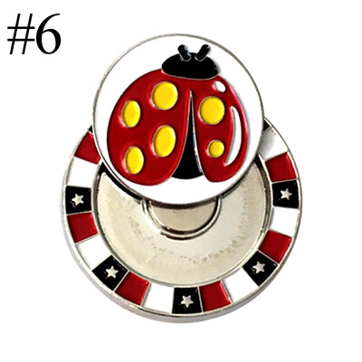 1 τμχ Διπλής στρώσης μπάλα του γκολφ Mark w Μαγνητικό κλιπ καπέλο γκολφ Mark Θέση μπάλας γκολφ 9 είδη για Επιλογή Αξεσουάρ γκολφ Μαρκαδόρος γκολφ