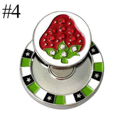 1 τμχ Διπλής στρώσης μπάλα του γκολφ Mark w Μαγνητικό κλιπ καπέλο γκολφ Mark Θέση μπάλας γκολφ 9 είδη για Επιλογή Αξεσουάρ γκολφ Μαρκαδόρος γκολφ