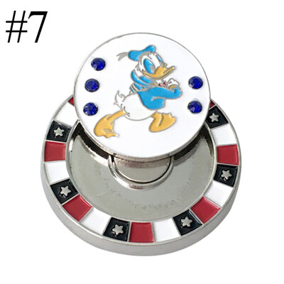 1 τμχ Διπλής στρώσης μπάλα του γκολφ Mark w Μαγνητικό κλιπ καπέλο γκολφ Mark Θέση μπάλας γκολφ 9 είδη για Επιλογή Αξεσουάρ γκολφ Μαρκαδόρος γκολφ