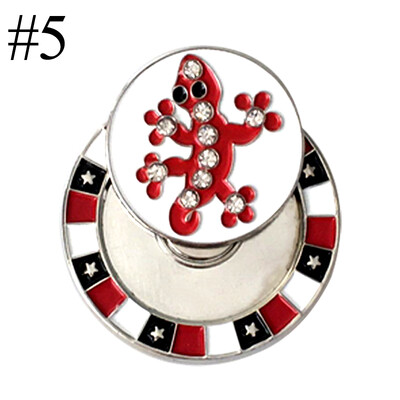 1 τμχ Διπλής στρώσης μπάλα του γκολφ Mark w Μαγνητικό κλιπ καπέλο γκολφ Mark Θέση μπάλας γκολφ 9 είδη για Επιλογή Αξεσουάρ γκολφ Μαρκαδόρος γκολφ