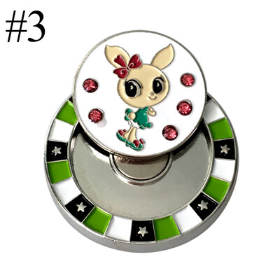 1 τμχ Διπλής στρώσης μπάλα του γκολφ Mark w Μαγνητικό κλιπ καπέλο γκολφ Mark Θέση μπάλας γκολφ 9 είδη για Επιλογή Αξεσουάρ γκολφ Μαρκαδόρος γκολφ