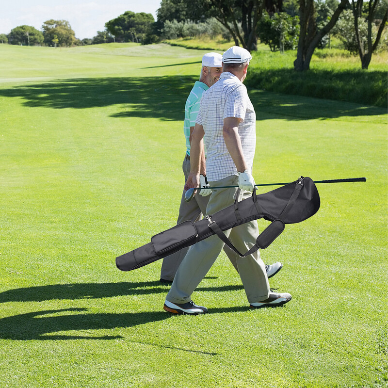 Sulankstomas golfo kelioninis krepšys Nailoninis golfo nešiojimo krepšys Sulankstomas golfo krepšys su pečių dirželiais