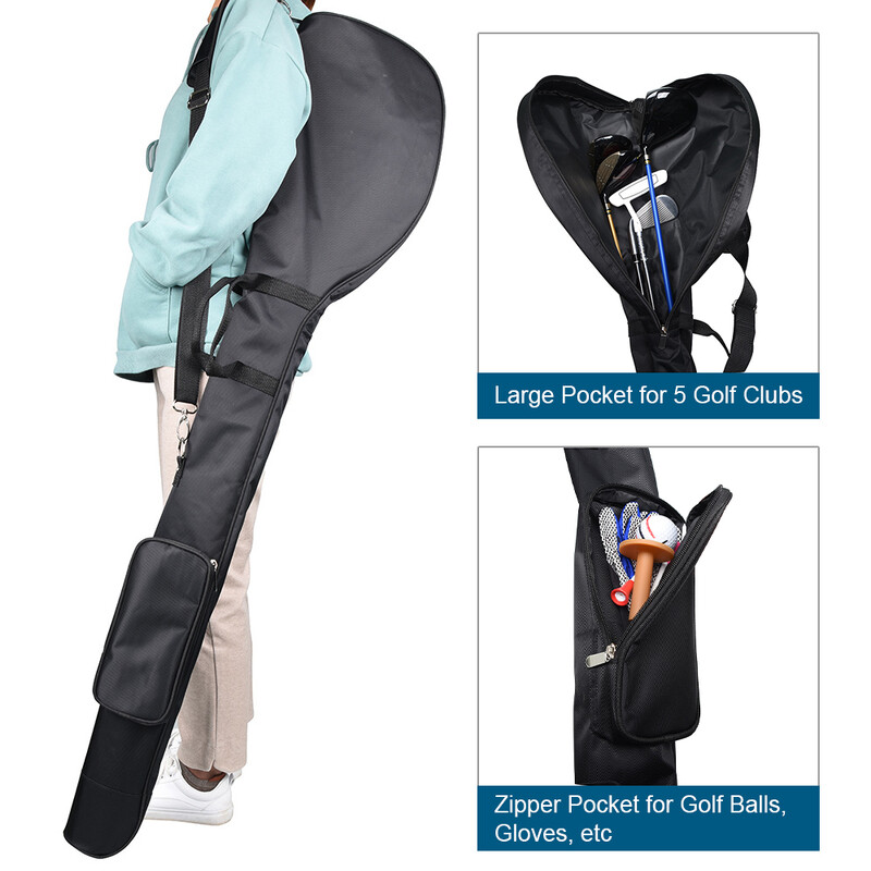Sulankstomas golfo kelioninis krepšys Nailoninis golfo nešiojimo krepšys Sulankstomas golfo krepšys su pečių dirželiais
