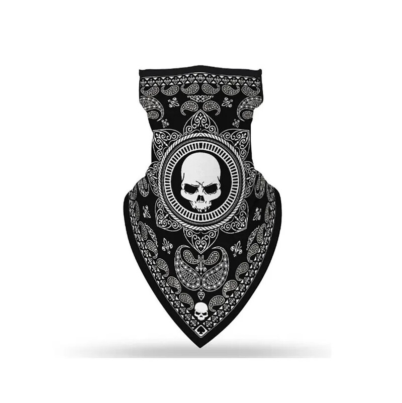 Floral Print Μοτοσικλέτα Μπαντάνα Μάσκα Προσώπου Ιππασία Κάμπινγκ Ποδηλασία Σωληνάριο Κεφαλή Κασκόλ λαιμού Γκέτα Ασπίδα προσώπου Κάλυμμα στόματος