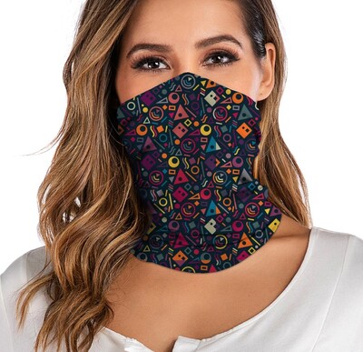 Moterims Vyrams Bandana Neck Gaiter Tube Galvos apdangalai Veidui Šalikas Dulkėms Motociklo Veido Kaukė Vėjo nepraleidžiantis šalikas