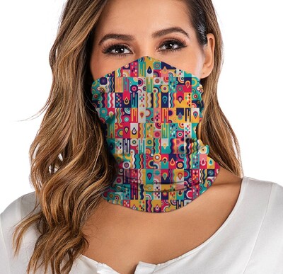 Moterims Vyrams Bandana Neck Gaiter Tube Galvos apdangalai Veidui Šalikas Dulkėms Motociklo Veido Kaukė Vėjo nepraleidžiantis šalikas