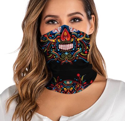Moterims Vyrams Bandana Neck Gaiter Tube Galvos apdangalai Veidui Šalikas Dulkėms Motociklo Veido Kaukė Vėjo nepraleidžiantis šalikas