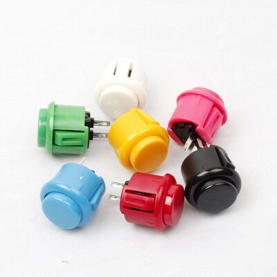 12 komada kopija Sanwa gumba 30 mm 24 mm Arcade Push Button Switch Baolian Circle Buttons Mikro prekidač za Arcade DIY Kit