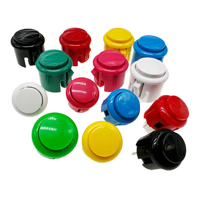 12 komada kopija Sanwa gumba 30 mm 24 mm Arcade Push Button Switch Baolian Circle Buttons Mikro prekidač za Arcade DIY Kit
