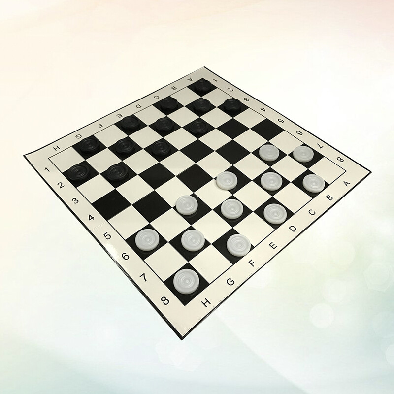 Tarptautinis kiniškų šaškių sulankstomas plastikinis šachmatų ir šaškių rinkinys vaikams suaugusiems