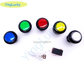 Arcade бутон с 12V led крушка квадратен бутон 51mm 33mm правоъгълен бутон 51*30mm триъгълен кръгъл бутон 28mm 45mm