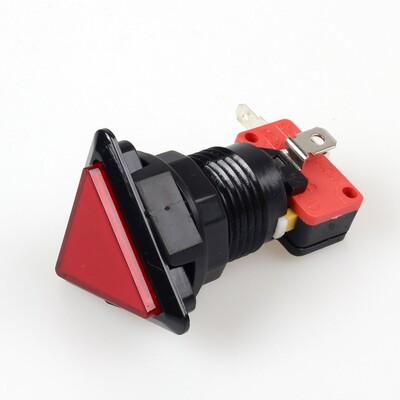 Gumb Arcade s 12V LED žaruljom kvadratni gumb 51 mm 33 mm pravokutni gumb 51*30 mm trokutasti okrugli gumb 28 mm 45 mm