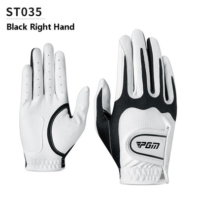 PGM 1 komad muške prozračne rukavice za golf Muške elastične neklizajuće rukavice za lijevu ruku Rukavice za golf s punim prstima mogu dodirivati zaslon