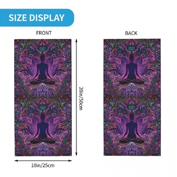 Indian Buddha Zen Mandala Bandana Neck Cover Printed Psychedelic Balaclavas Маска Шал лента за глава Riding for Men Women