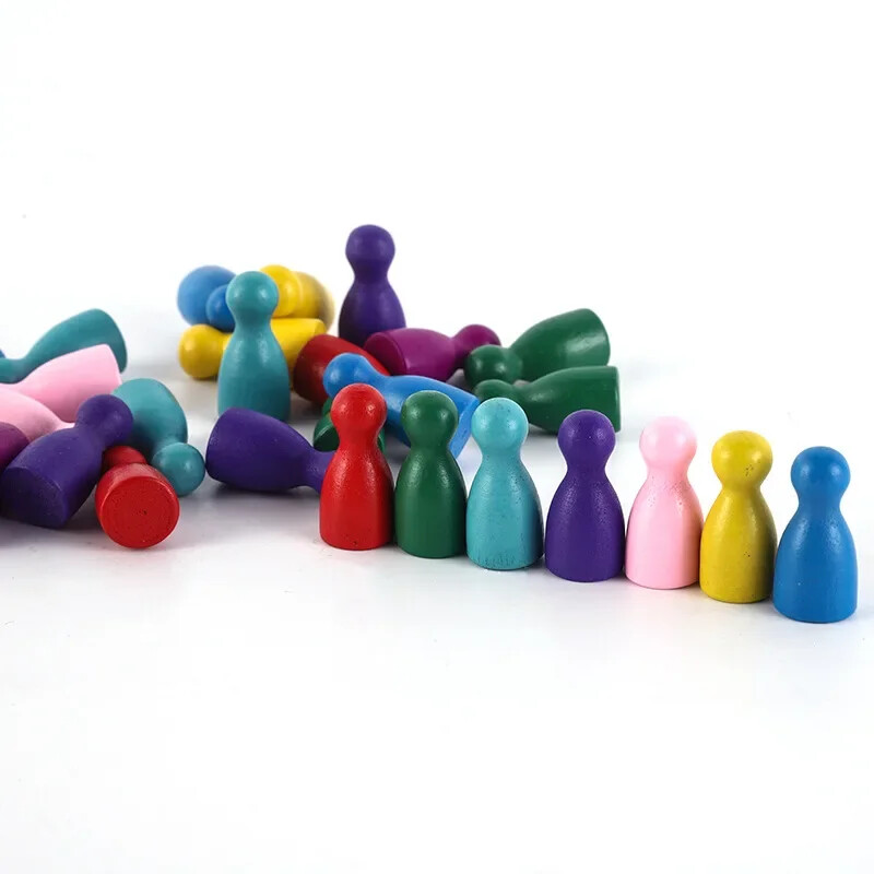 16 τμχ Παιδικό ανθρωποειδές Ξύλινο παιχνίδι παζλ Ξύλινο επιτραπέζιο παιχνίδι σκάκι Πεδία ανθρωπόμορφο πούλι Κομμάτια Ιπτάμενο σκάκι