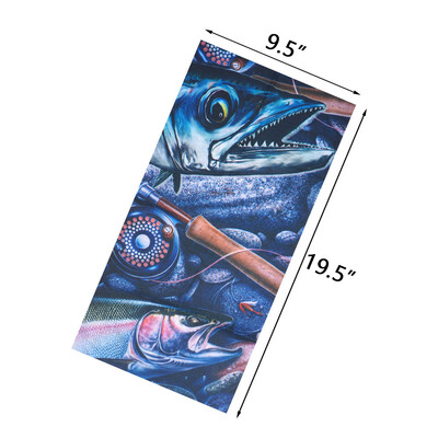 Bandana s ribljim uzorkom Muškarci Biciklistička maska za lice Trčanje Planinarenje Pokrivala za glavu Ribolov Navlaka za vrat Navlaka za nogavice Snood Žene Balaclava šal na otvorenom