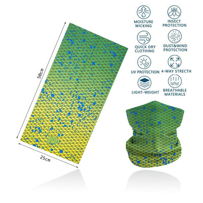 Zöld arcpánt védő túra nyakba kapaszkodó férfi női futó kemping szabadtéri fejpánt vékony varrat nélküli cső kerékpáros fejkendő